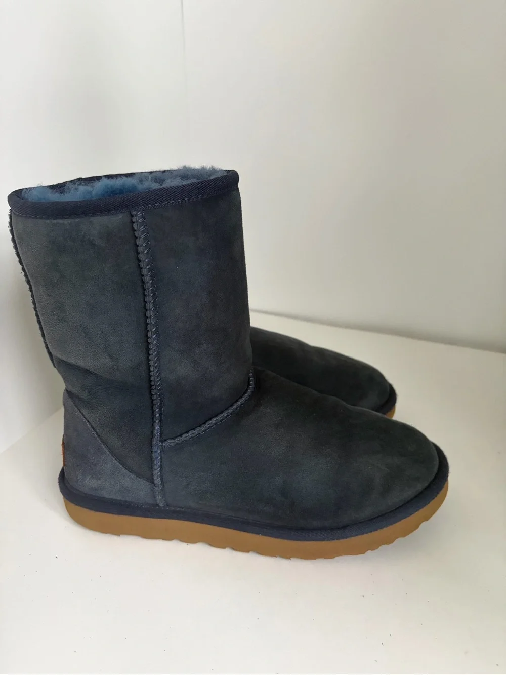 Ugg Women’s Classic Short II Suede Winter Boot - Dark Indigo Size 7